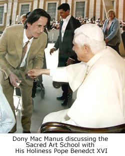 Dony Mac Manus with His Holiness Pope Benedict XVI